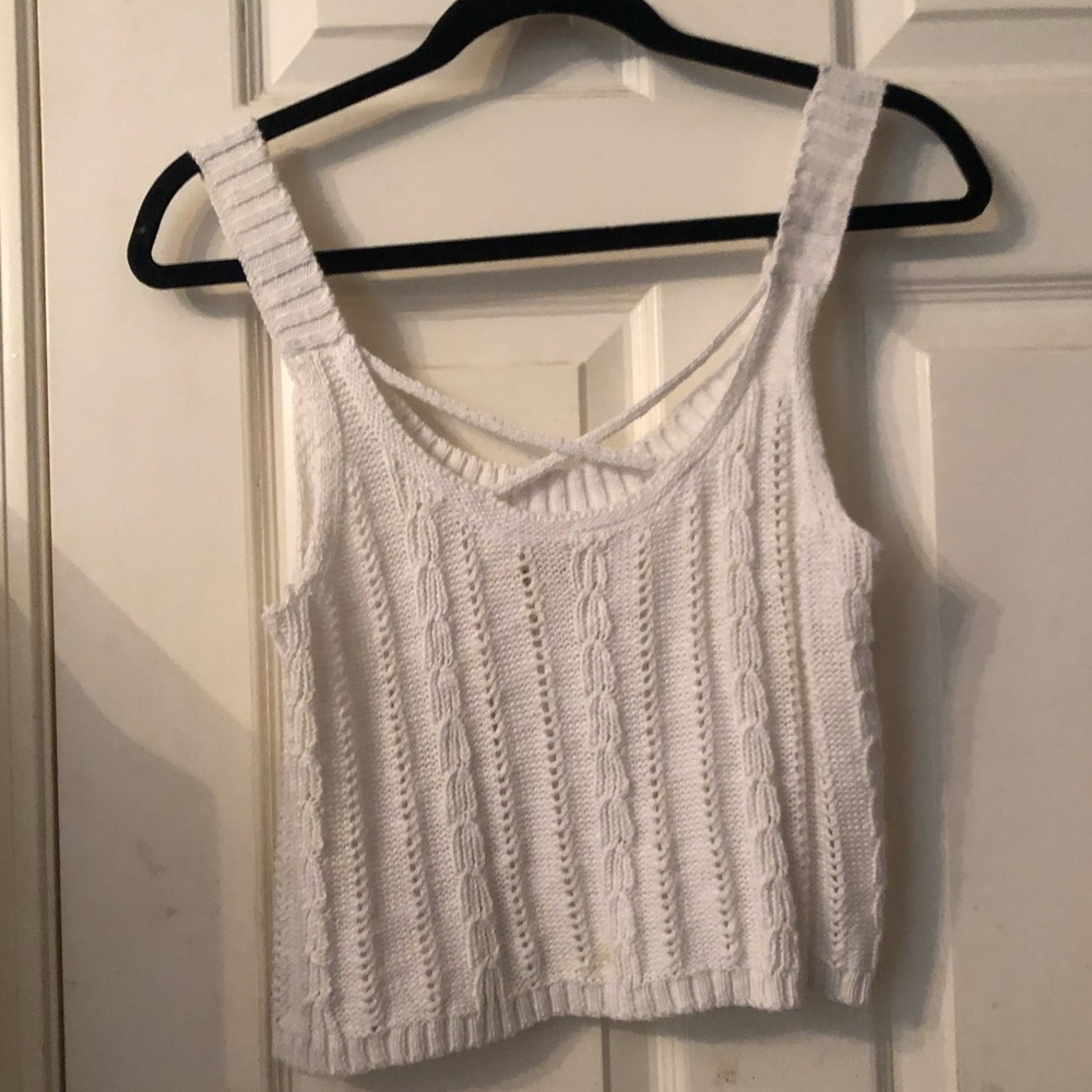 Hollister crop knitted shirt